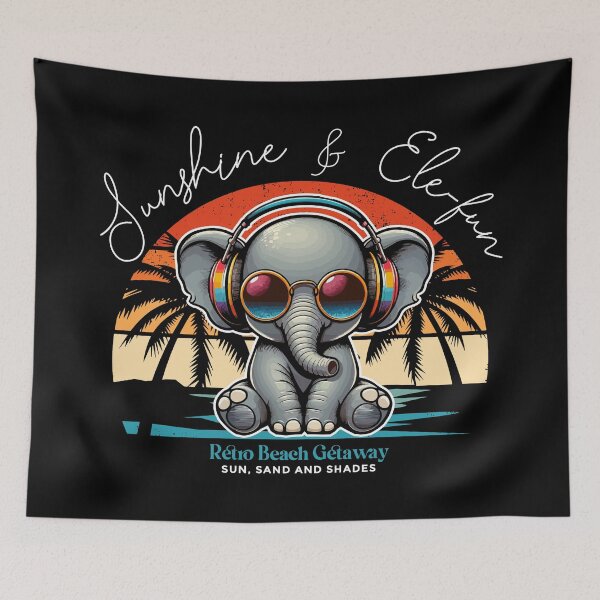 Item preview, Spring Sunshshine and Ele-Fun Retro Beach Getaway designed and sold by trendparrot.