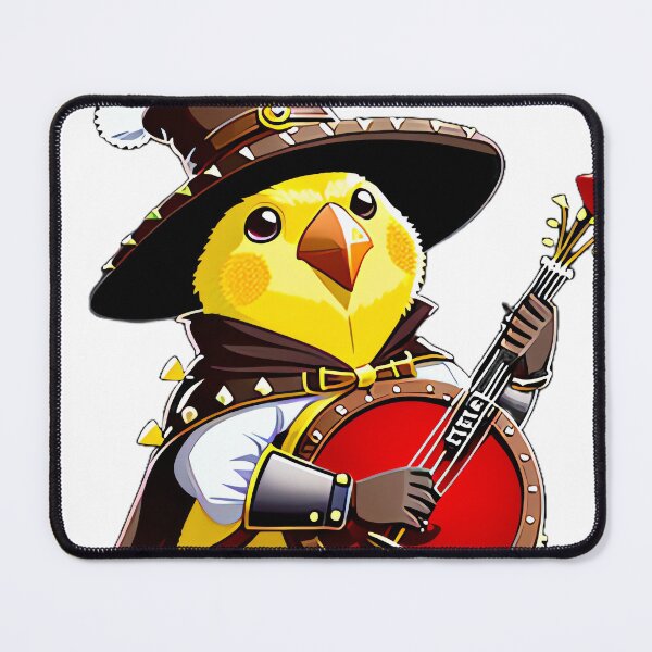 Item preview, Lute-Wielding D20 DND Bard Class Furry Canary Bird designed and sold by thejoyker1986.