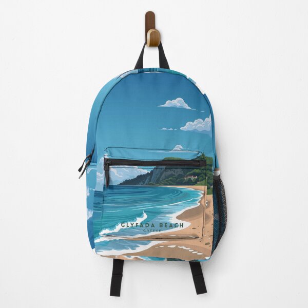 Item preview, Glyfada Beach Tranquility: Greek Coastal Escape designed and sold by NeuralVibe.