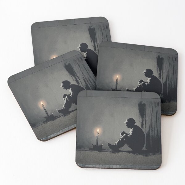 Item preview, Man with Candle Stencil Graffiti designed and sold by Bomax121.