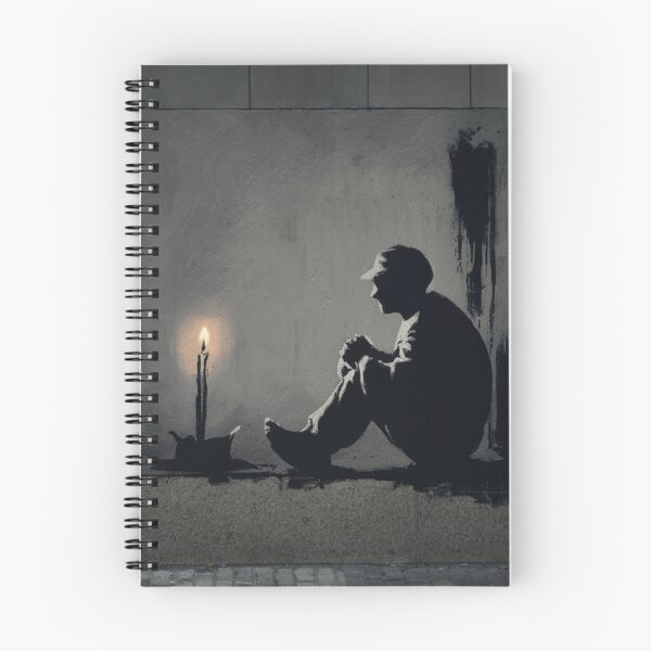 Item preview, Man with Candle Stencil Graffiti designed and sold by Bomax121.