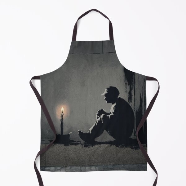 Item preview, Man with Candle Stencil Graffiti designed and sold by Bomax121.
