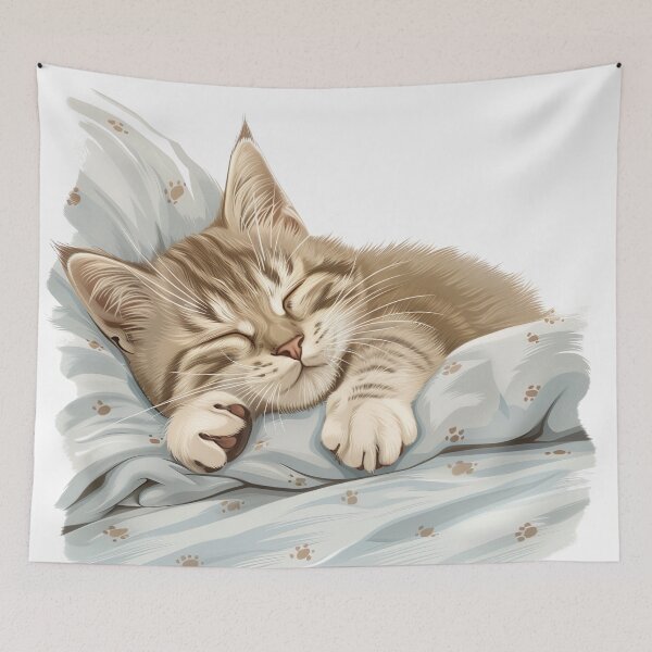 Item preview, Cute kitten taking a catnap 28 designed and sold by WEAR YOUR ATTITUDE.