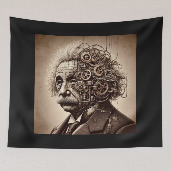 Item preview,  Albert Einstein Steampunk  designed and sold by sevenmountains.