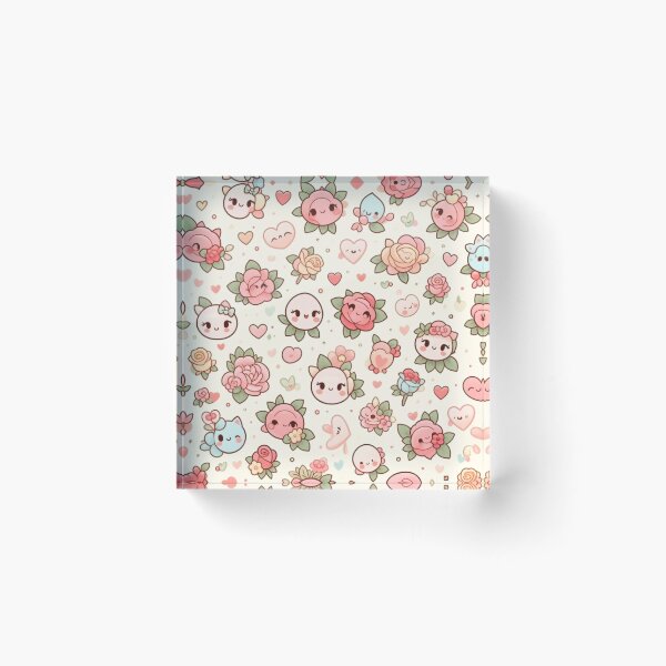Item preview, Kawaii roses pattern designed and sold by Thedigital91.