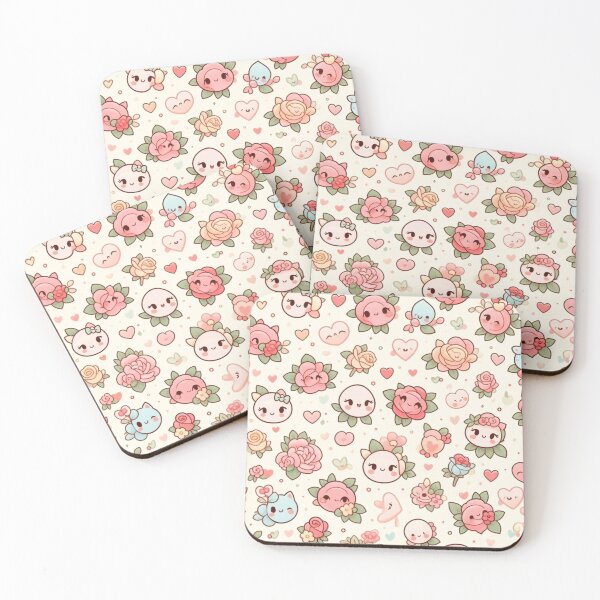 Item preview, Kawaii roses pattern designed and sold by Thedigital91.