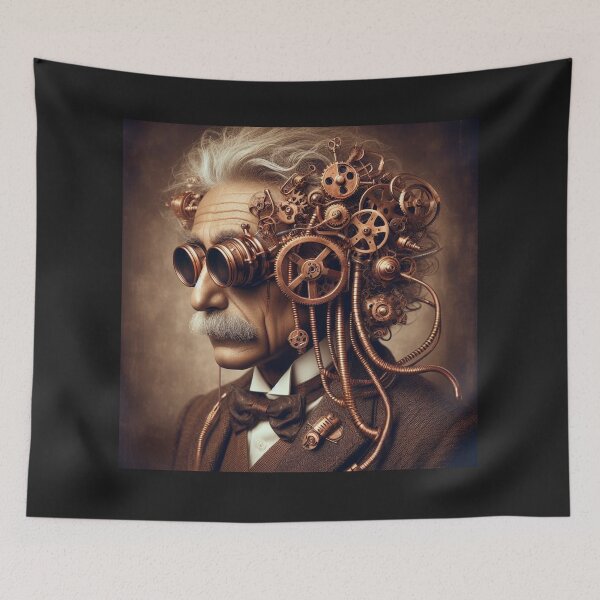 Item preview,  Albert Einstein Steampunk  designed and sold by sevenmountains.
