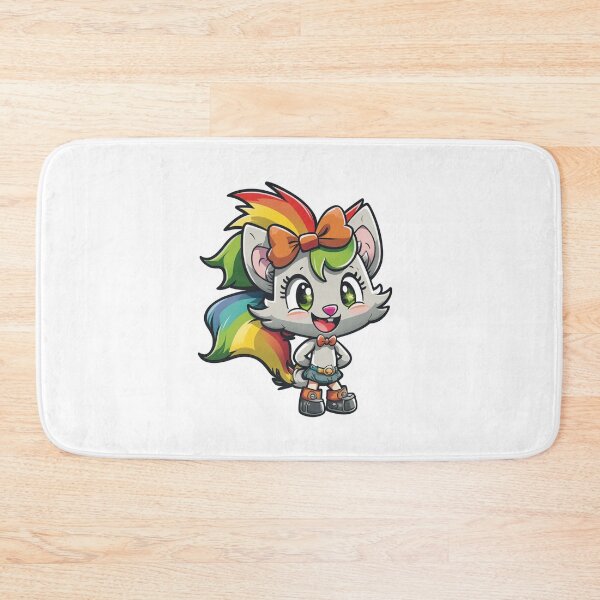 Item preview, Kawaii Baby Rainbow Wolf designed and sold by KawaiiArtStyle.
