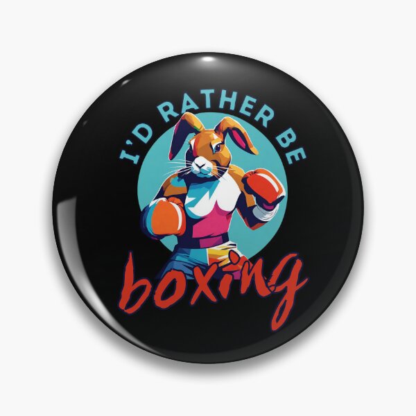 Item preview, I'd Rather Be Boxing Funny Boxing Rabbit designed and sold by TrueArtsStore.