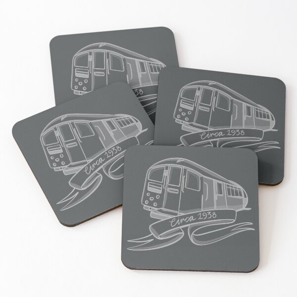 Item preview, 1938 Stock Underground Train Red designed and sold by KarenBakerArt.