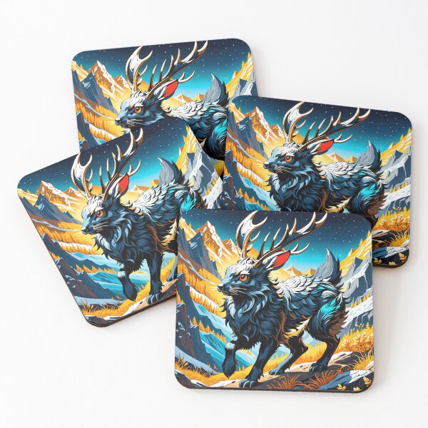 Item preview, Cute Black Wolpertinger, Ai Generated Art  designed and sold by ACC .