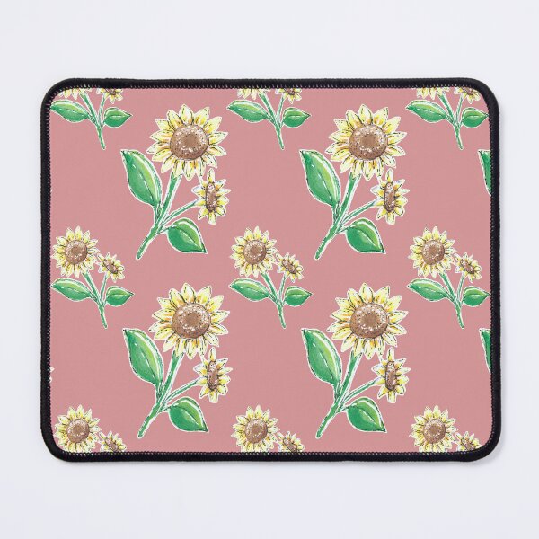 Item preview, Sunny Sunflowers Apricot Background Pattern designed and sold by HanliesArt.