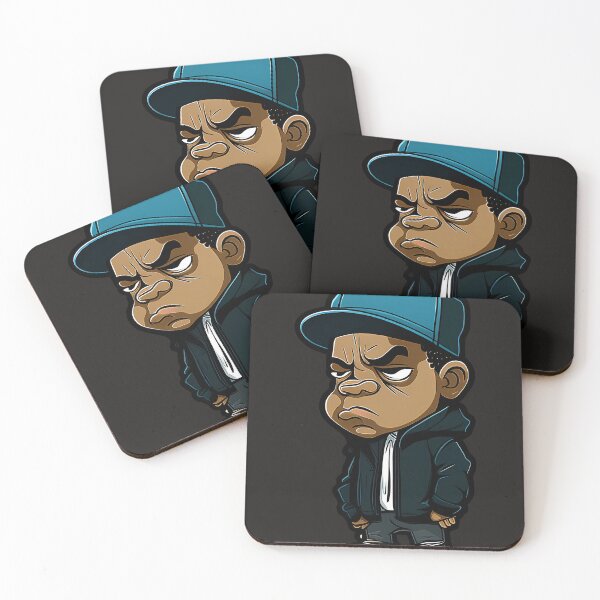 Item preview, American Rapper Cartoon Portrait Print designed and sold by RudolpGulgowski.