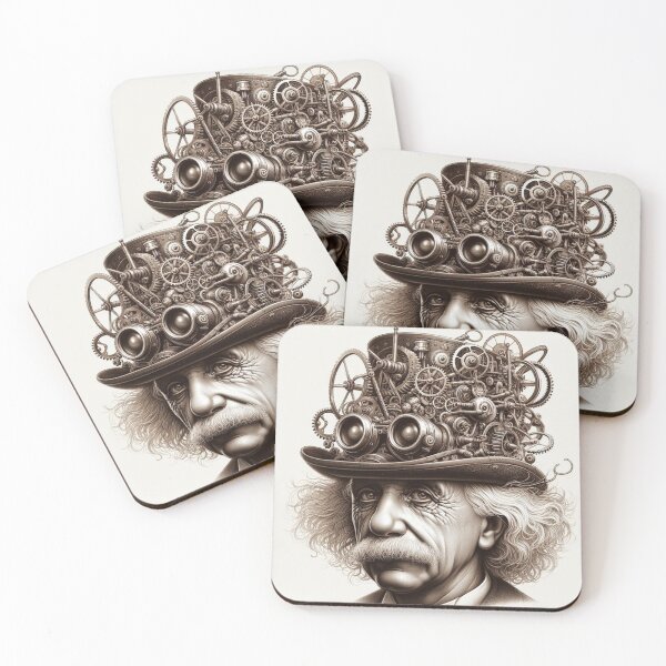 Item preview, Albert Einstein Steampunk designed and sold by sevenmountains.