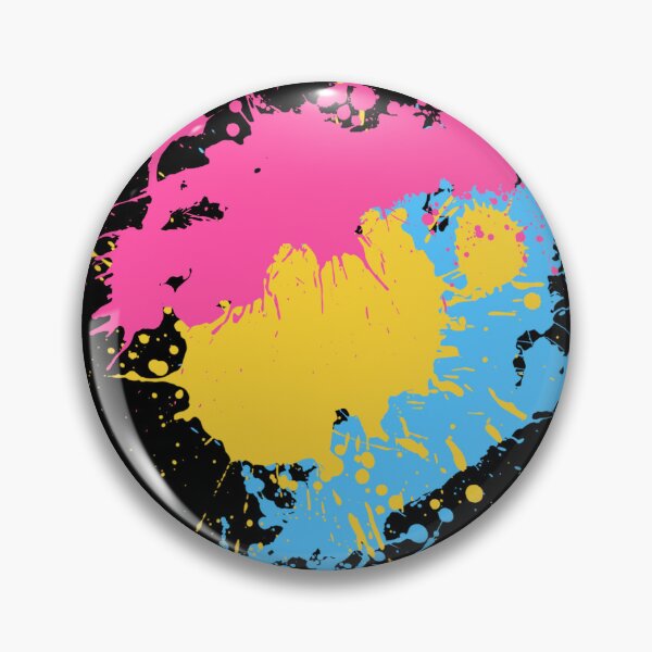 Item preview, Pansexual Paint Splatter (v.2) designed and sold by porcupride.