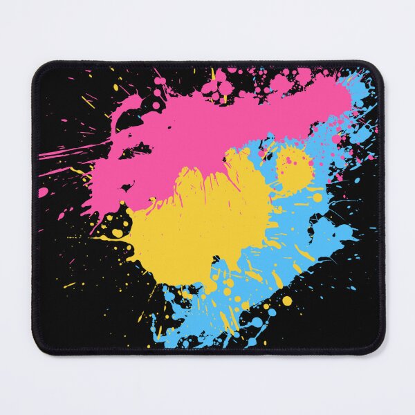Item preview, Pansexual Paint Splatter (v.2) designed and sold by porcupride.