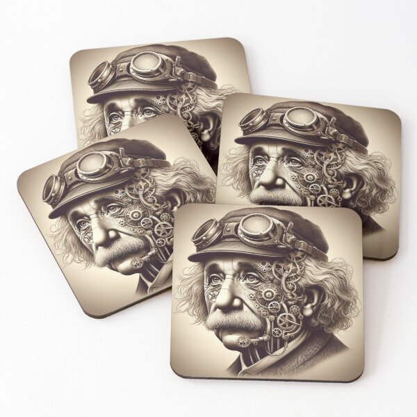 Item preview, Albert Einstein Steampunk  designed and sold by sevenmountains.