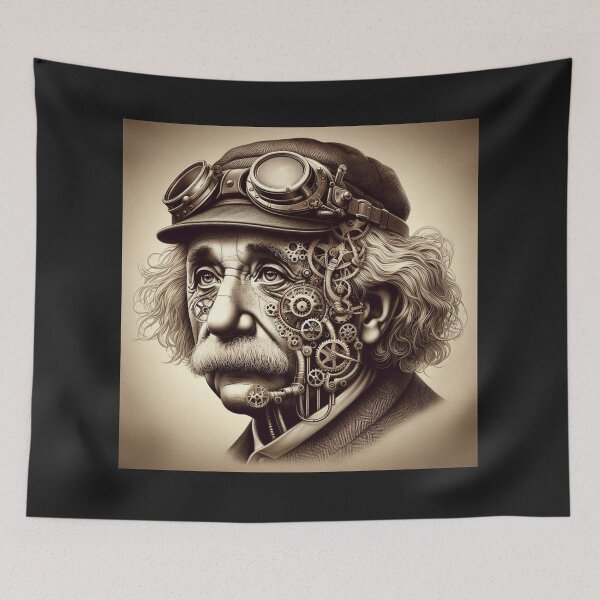 Item preview, Albert Einstein Steampunk  designed and sold by sevenmountains.