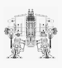 Dreadnought Wireframe Photographic Print