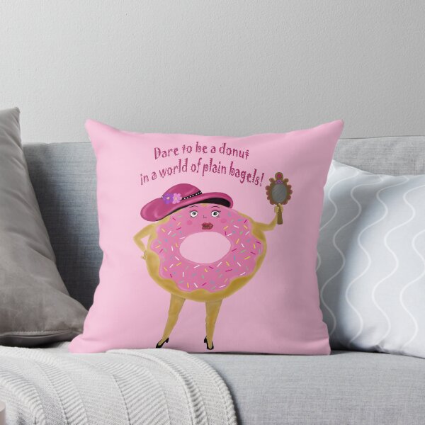 Item preview, Whimsical Pink Donut - Dare to be a Donut! designed and sold by Amanda Johnson.