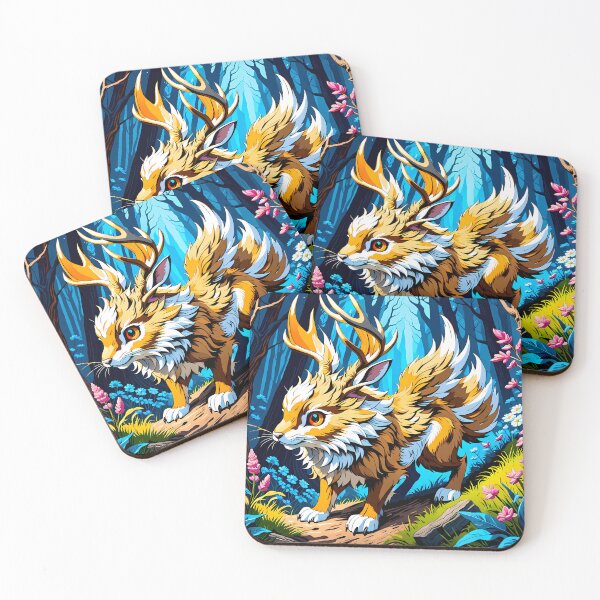 Item preview, Cute Wolpertinger in the Forest, Ai Generated Art  designed and sold by ACC .