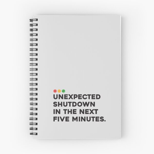 Item preview, Funny error message. Unexpected shutdown in next 5 minutes designed and sold by softwaretesting.