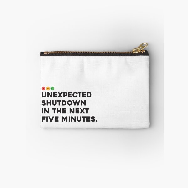 Item preview, Funny error message. Unexpected shutdown in next 5 minutes designed and sold by softwaretesting.
