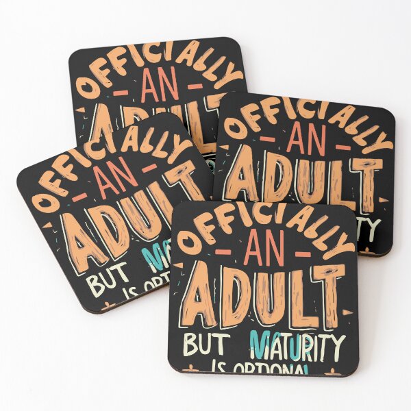 Item preview, Officially an Adult But Maturity is Optional 18th Birthday designed and sold by flippinsg.