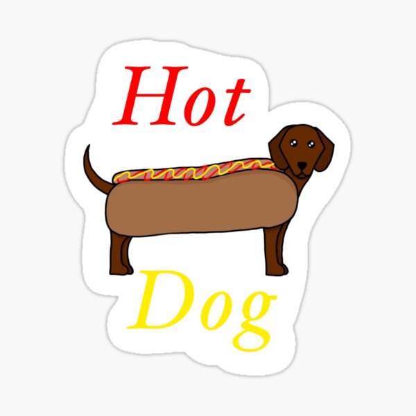 Item preview, Hot dog dog designed and sold by WolfGirlDesigns.