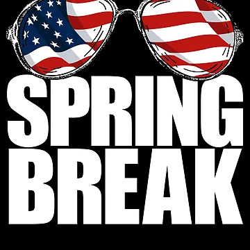 Vorschaubild zum Design Spring Break Patriotic USA Flag Spring Break Gear von DynamicDesign