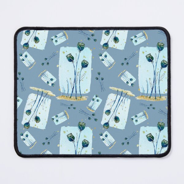 Item preview, Beautiful Navy Blue Flower Pattern designed and sold by HanliesArt.