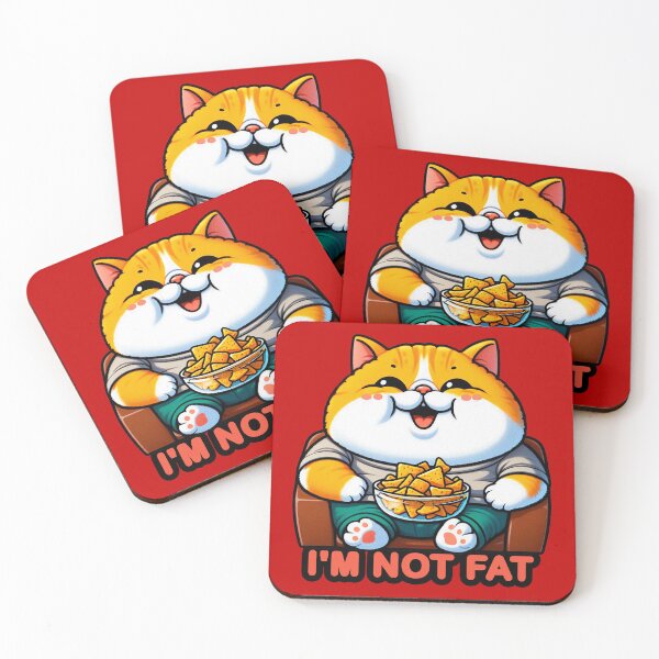 Item preview, I Am Not Fat meme Exotic Shorthaired Cat Couch Potato Nachos designed and sold by plushism.