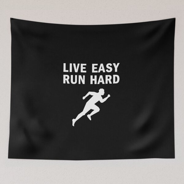 Item preview, Live Easy Run Hard - Running Quote T shirt designed and sold by Yarkos.