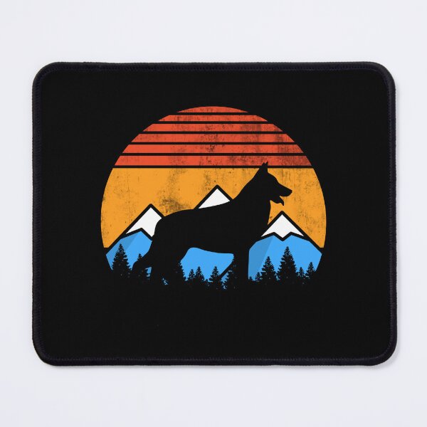 Item preview, Retro Distressed Vintage Sunset Mountains and Forest German Shepherd GSD Dog Gift designed and sold by Guarddogdrive.