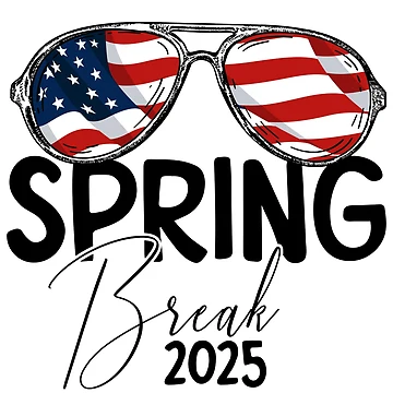 Vorschaubild zum Design Spring Break 2025 Patriotic USA Flag Spring Break Gear von DynamicDesign