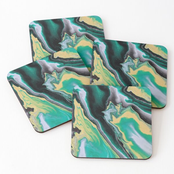 Item preview, Green waves of harmony  designed and sold by DehartArt2024.