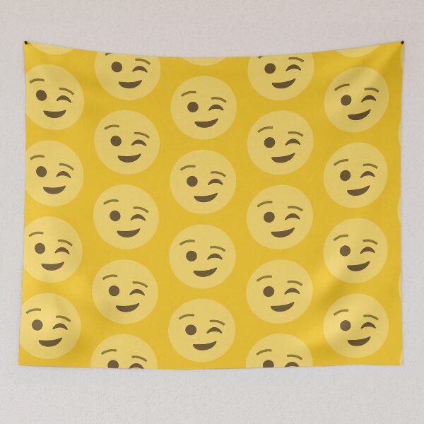 Item preview, Winking Face Emoji designed and sold by patternsbyposh.
