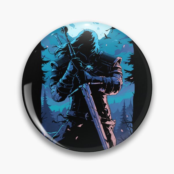 Item preview, Lone Monster Hunter by a Moonlit Night - Witcher designed and sold by Fenay Designs.