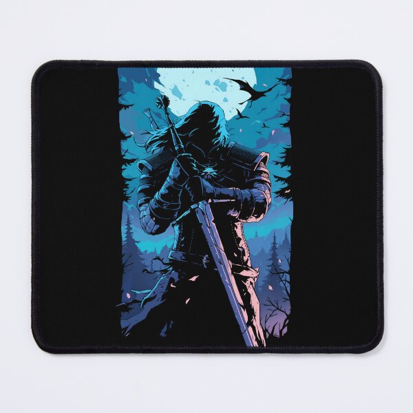 Item preview, Lone Monster Hunter by a Moonlit Night - Witcher designed and sold by Fenay Designs.