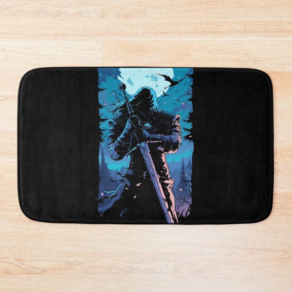 Item preview, Lone Monster Hunter by a Moonlit Night - Witcher designed and sold by Fenay Designs.