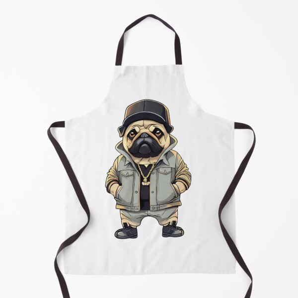 Item preview, Pug Thug Swagger Dibujos animados urbanos designed and sold by Lisa Pearlman.