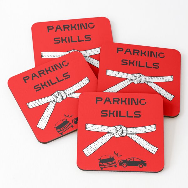 Item preview, White belt parking skills designed and sold by RAGOOL-ART.