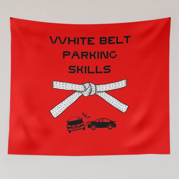 Item preview, White belt parking skills designed and sold by RAGOOL-ART.