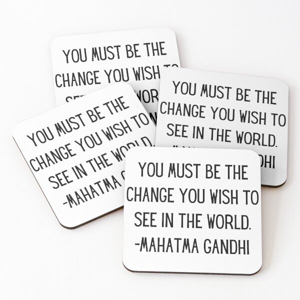 Item preview, You must be the change you wish to see in the world.  designed and sold by RockAndLex.