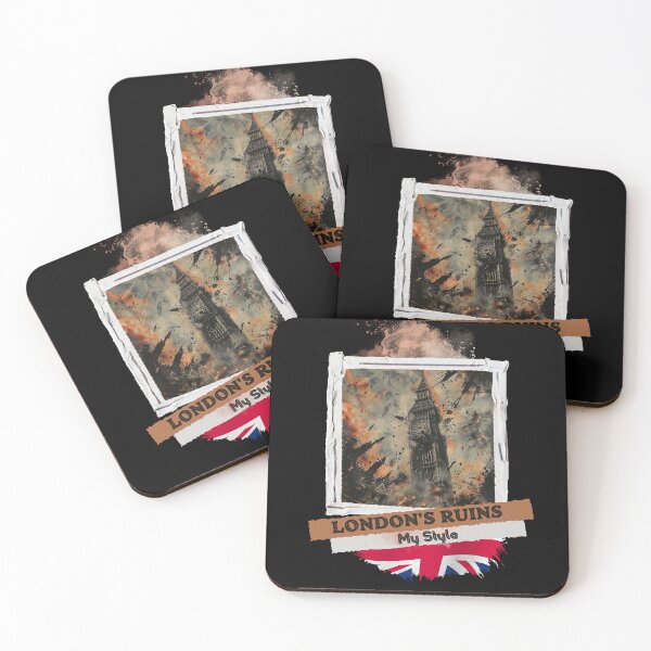 Item preview, Eerie Post-Apocalyptic Fallen London Art: Big Ben in Ruins designed and sold by zax454.