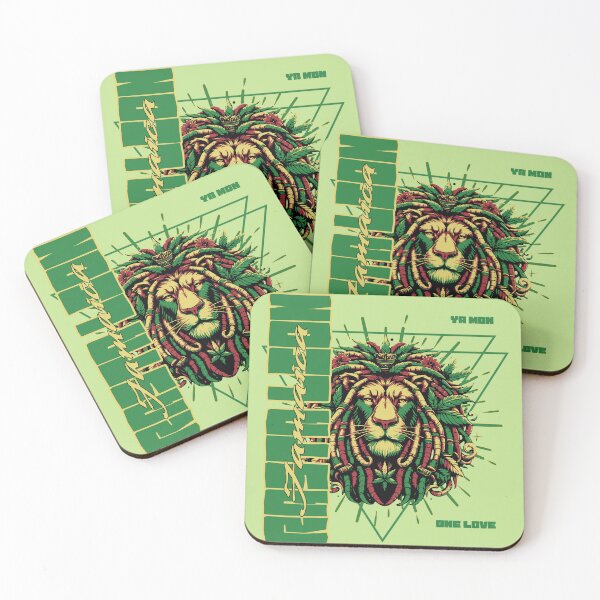 Aperçu de l'œuvre Rasta Lion Jamaïque créée et vendue par SavvyEarth.