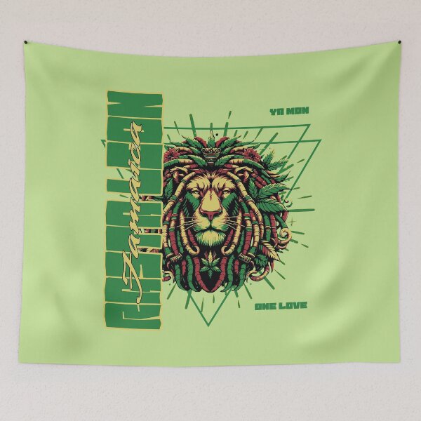 Item preview, Rasta Lion Jamaica designed and sold by SavvyEarth.