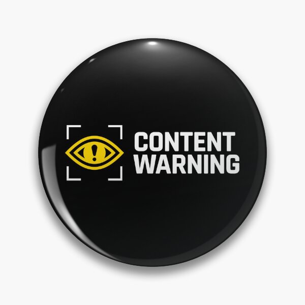 Item preview, Content warning logo designed and sold by Skeevy.