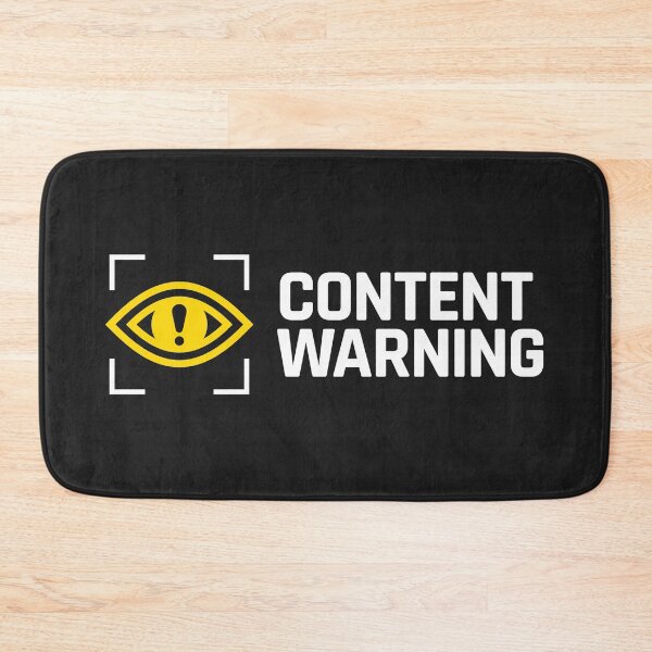Item preview, Content warning logo designed and sold by Skeevy.