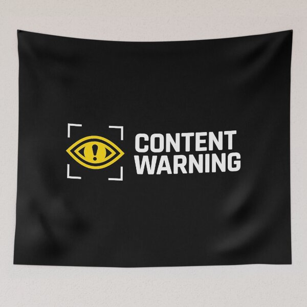 Item preview, Content warning logo designed and sold by Skeevy.